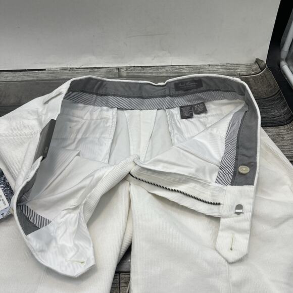 DANIEL CREMIEUX 36x32 Corduroy Pants Signature Collection White. {G}. - Picture 11 of 16